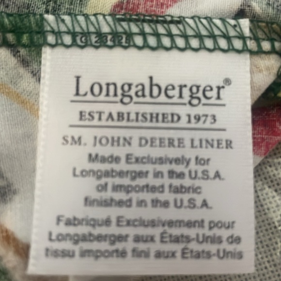 Small John Deere fabric liner NWT. New in the bag longaberber - Picture 2 of 4